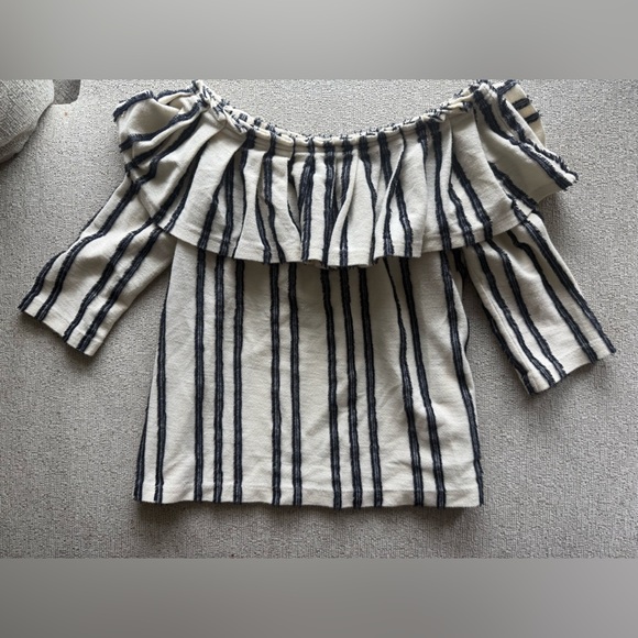 Banana Republic Navy and White Striped Top - Picture 5 of 6